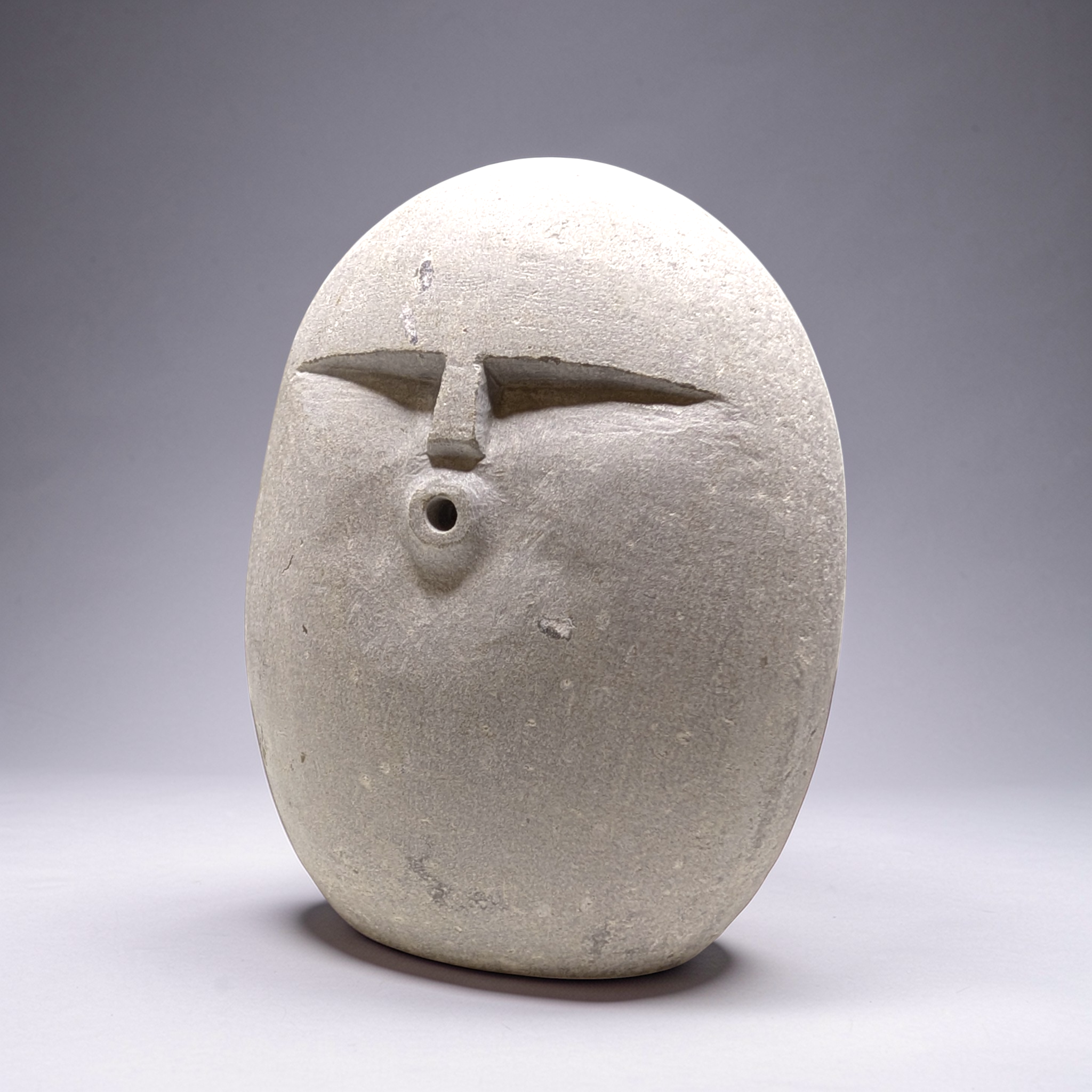 Hand carved OOF stone sculpture – natural pebble garden ornament handmade by Stone and Root