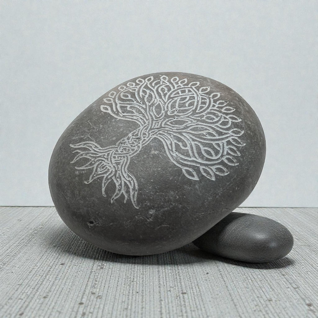Personalized Engraved Pebble | Tree of Life Memorial Gift