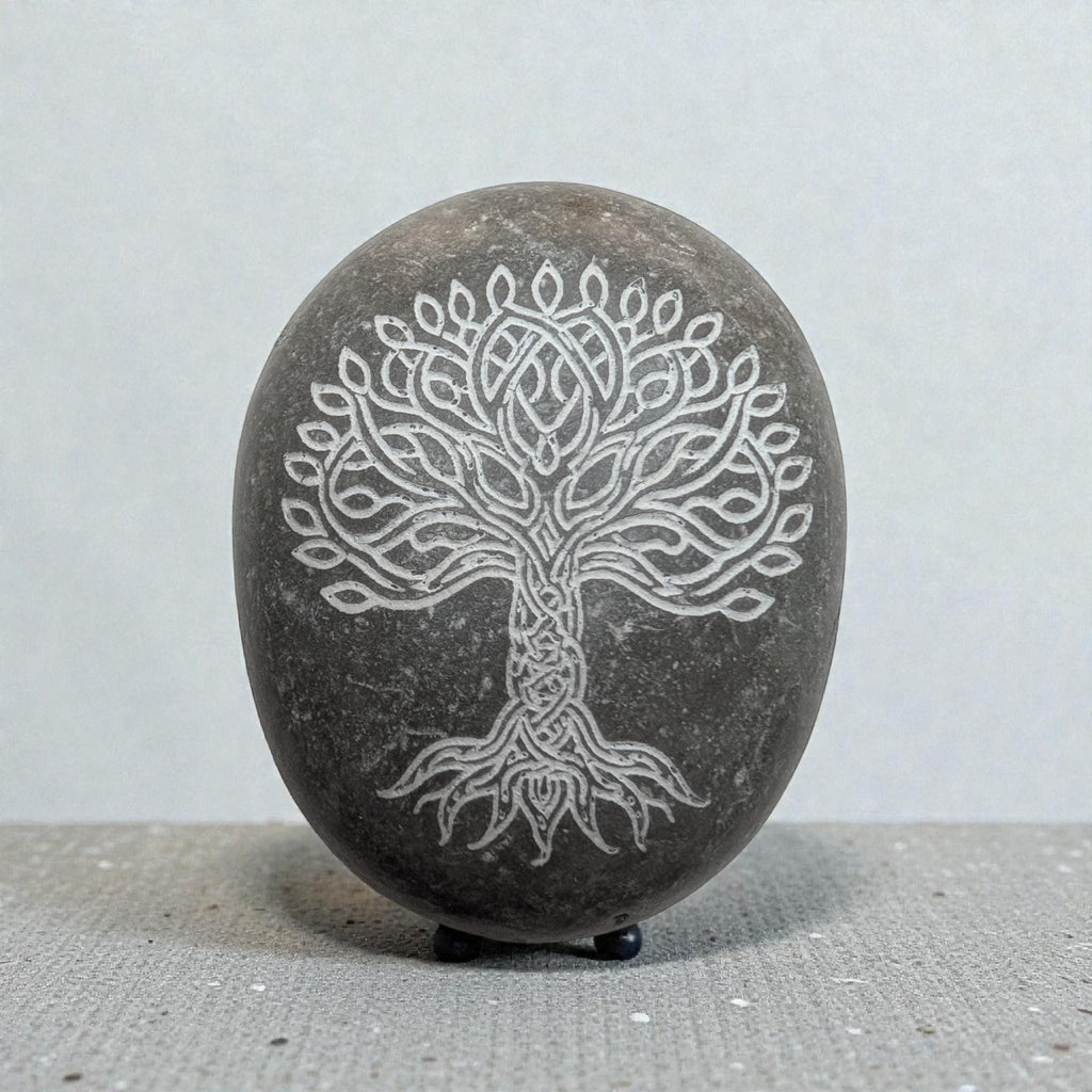 Personalized Engraved Pebble | Tree of Life Memorial Gift