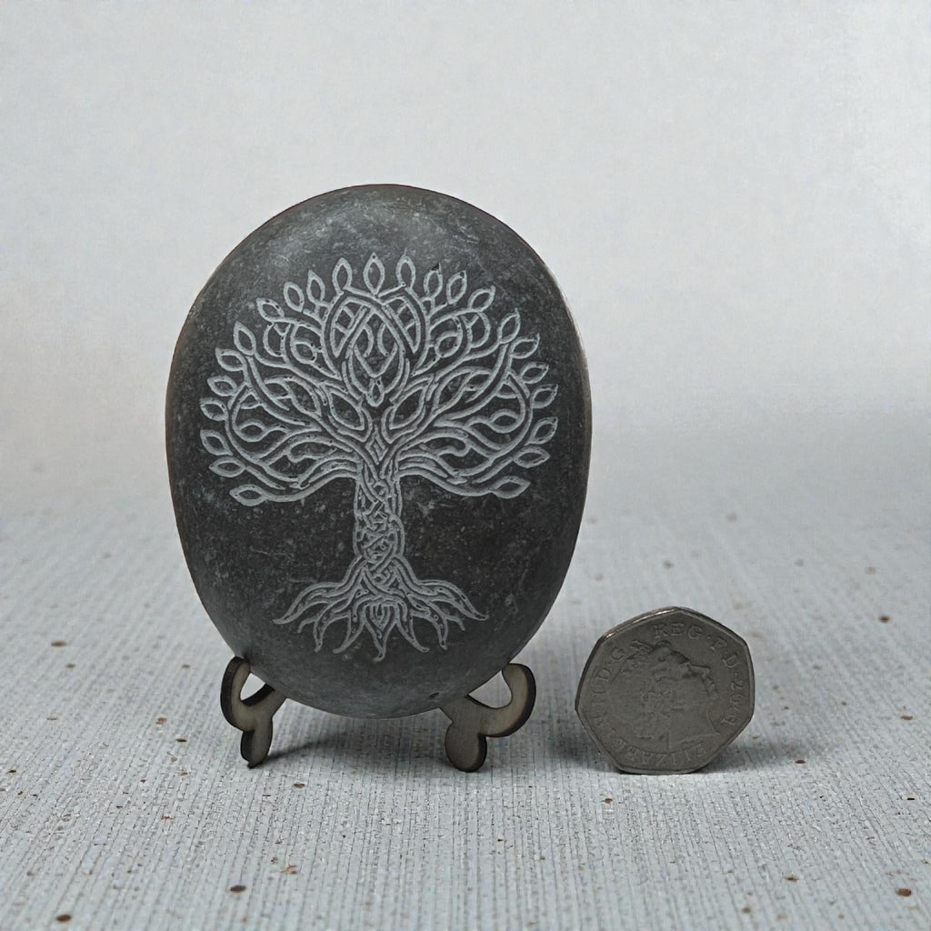 Personalized Engraved Pebble | Tree of Life Memorial Gift