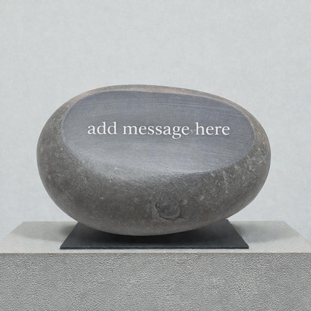Personalized Engraved Pebble | Tree of Life Memorial Gift