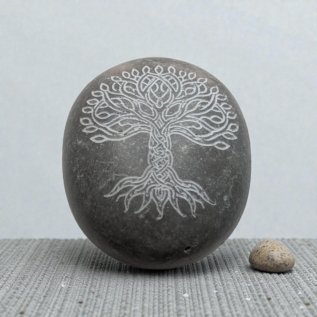 Personalized Engraved Pebble | Tree of Life Memorial Gift