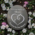 Pet Memorial Stone –  Cat Tribute Pebble, add your cats name