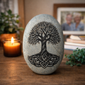 Engraved Tree of life Pebble – Custom Message