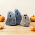 Hand-Carved Ghost Stone – Spooky Halloween Décor