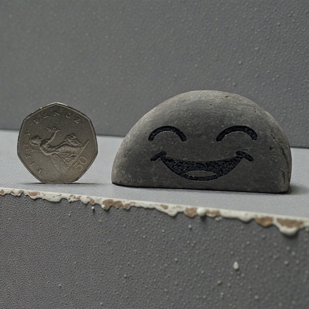 Mood Stones – Hand-made Expression Pebbles, Flower pot pebble, Desk friends