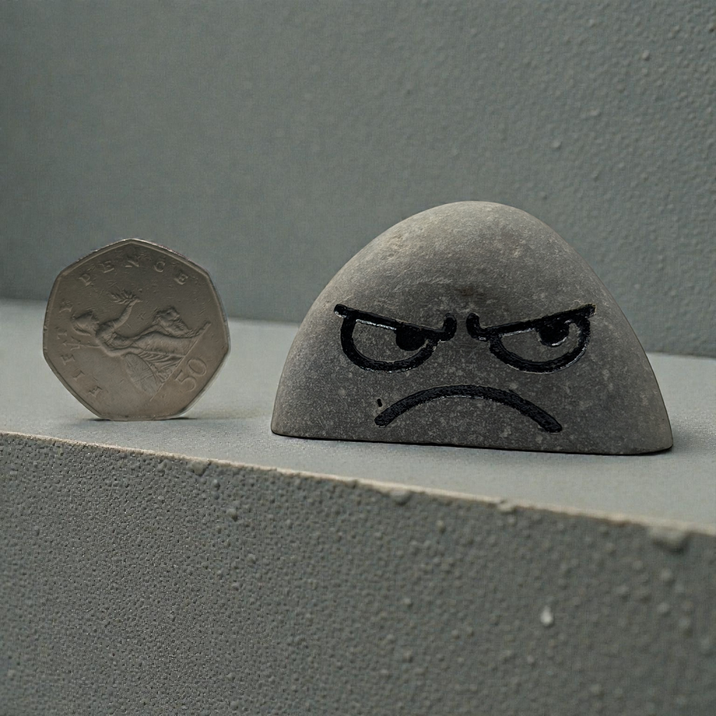 Mood Stones – Hand-made Expression Pebbles, Flower pot pebble, Desk friends