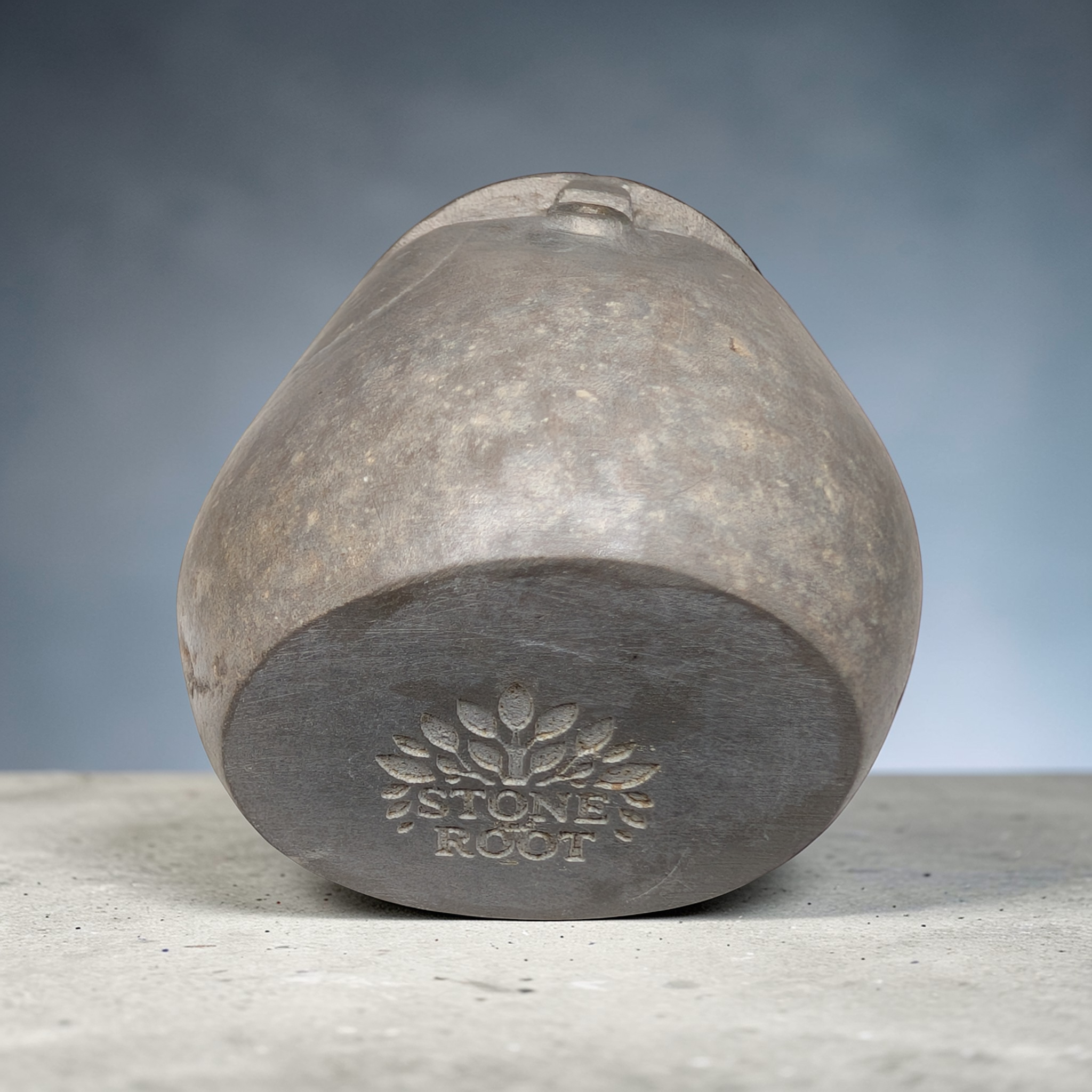 Hand-Carved Stone OoF Face Sculpture, stone garden and home decor